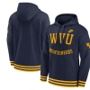 Nike West Virginia Mountaineers Legacy Retro Menâs  Men's College Pullover Hoodie In Navy