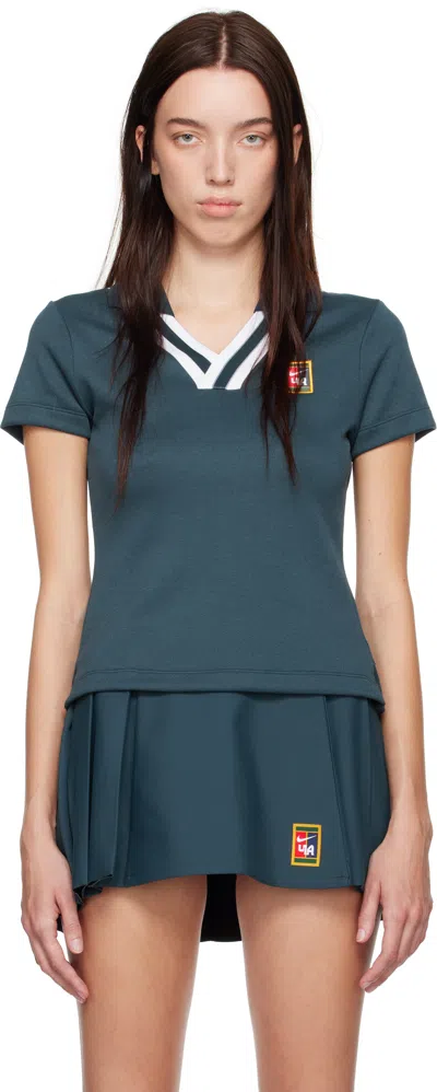 Nike Navy Yoon Ahn Edition Polo In Armory Navy/white