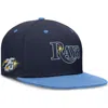 Nike Navy/light Blue Tampa Bay Rays 25th Anniversary True Primetime Two-tone Performance Fitted Hat