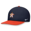 NIKE NIKE NAVY/ORANGE HOUSTON ASTROS EVERGREEN TWO-TONE SNAPBACK HAT