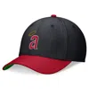 NIKE NIKE NAVY/RED CALIFORNIA ANGELS COOPERSTOWN COLLECTION REWIND SWOOSHFLEX PERFORMANCE HAT