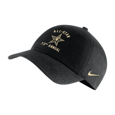 Nike Nba All-star Weekend Heritage86  Unisex Adjustable Cap In Black