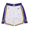 Nike Nba Association Edition Sw Fan Edition Lakers Basketball Shorts White