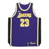 Nike Nba Authentic Au Player Edition Los Angeles Lakers Lebron James No. 23 Basketball Jersey/vest P In Blue