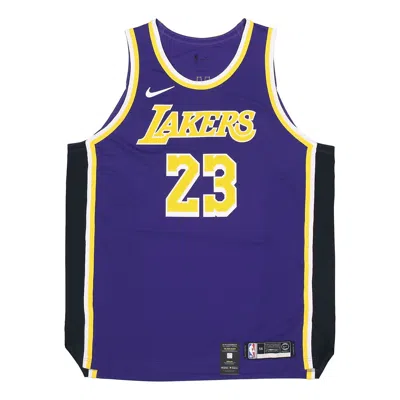 Nike Nba Authentic Au Player Edition Los Angeles Lakers Lebron James No. 23 Basketball Jersey/vest P In Blue