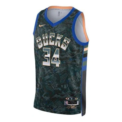 Nike Nba Basketball Jersey 'giannis Antetokounmpo' In Green