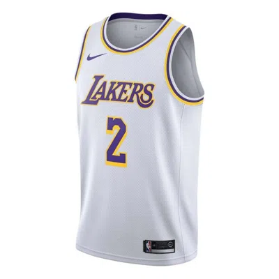Nike Nba Basketball Jersey/vest Los Angeles Lakers Lonzo Ball 2 White