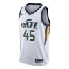 Nike Nba Basketball Jersey/vest Sw Fan Edition Utah Jazz 4 No. 5 White Green Whitegreen