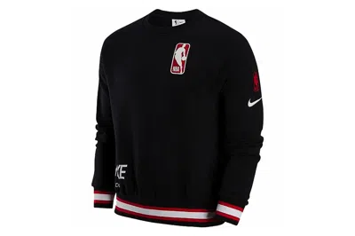 Pre-owned Nike Nba Basketball Loose Fit Fleece Sweatshirt Black