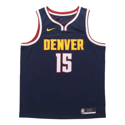Nike Nba Basketball Sports Jersey Vest Denver Nuggets Jokic 15 Navy Blue Dark Blue