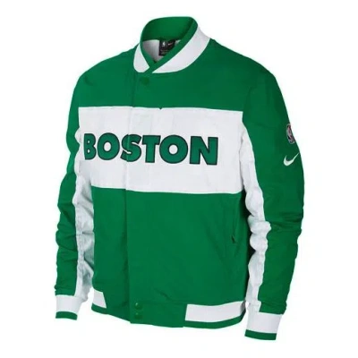 Nike Nba Boston Celtics Basketball Colorblock Sports Cardigan Jacket Green