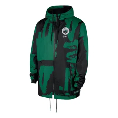 Nike Boston Celtics Courtside  Men's Nba Club Woven Full-zip Jacket In Black