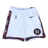 Nike Nba Brooklyn Nets Ce City Series Basketball Sports Breathable Quick Dry Shorts White In Blue