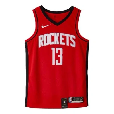 Nike Nba Casual Sports Basketball Jersey Sw Fan Edition 19-20 Season Houston Rockets No. 13 Red