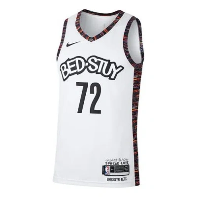 Nike Nba Casual Sports Basketball Jersey Sw Fan Edition Jeresy Biggie Nets City Edition Brooklyn Net In White