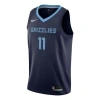 Nike Nba Casual Sports Basketball Vest Sw Fan Edition Memphis Gray Memphis Grizzlies 11 Navy Blue