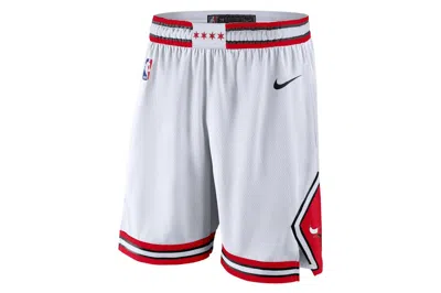 Pre-owned Nike Nba Chicago Bulls Swingman Association Edition Dri-fit Shorts White