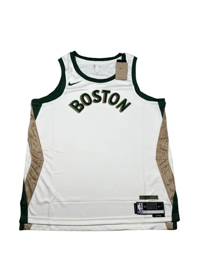 Nike Nba City Boston Swingman Jersey In White