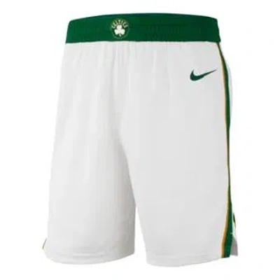Nike Nba City Edition Swingman Boston Celtics Shorts White Green