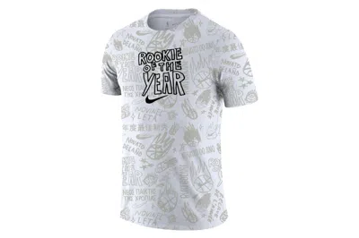 Pre-owned Nike Nba Courtside Rookie Of The Year T-shirt White