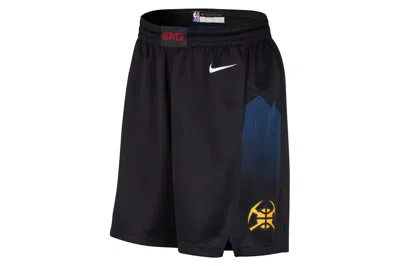 Pre-owned Nike Nba Denver Nuggets Swingman City Edition Dri-fit Shorts Black