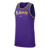 Nike Nba Dri-fit Los Angeles Lakers Sports Basketball Jersey/vest Purple