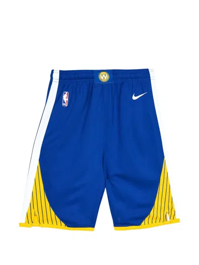 Nike Kids' Nba Golden State Warrior Icon Edition Swingman Shorts In Blue