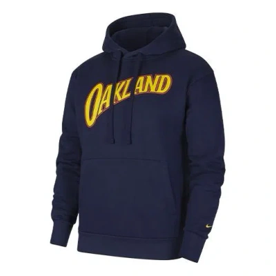 Nike Nba Golden State Warriors Athleisure Casual Sports Printing Logo Navy Blue Dark Blue