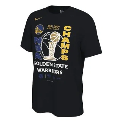 Nike Nba Golden State Warriors Champion T-shirt 'black'
