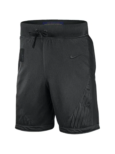 Nike Nba Golden State Warriors Courtside Icon Shorts In Black