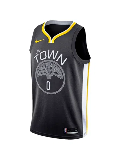 Nike Nba Golden State Warriors Demarcus Cousins Swingman Jersey In Black