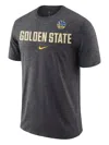 Nike Nba Golden State Warriors Dri-fit T-shirt In Gray