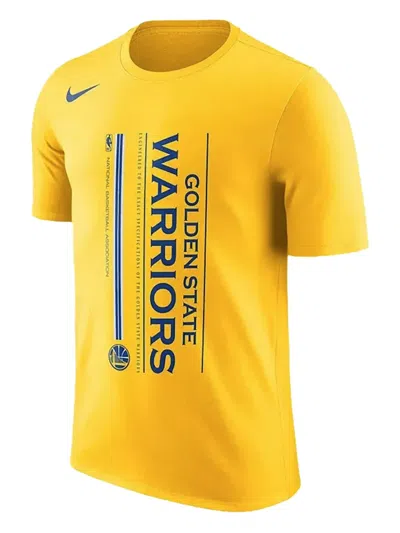 Nike Nba Golden State Warriors Dri-fit T-shirt In Yellow