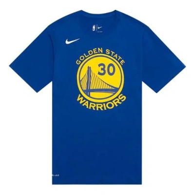 Nike Nba Golden State Warriors Dry Tee Curry 30 Sports Short Sleeve Blue