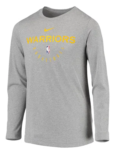 Nike Nba Golden State Warriors "grey" T-shirt In Gray