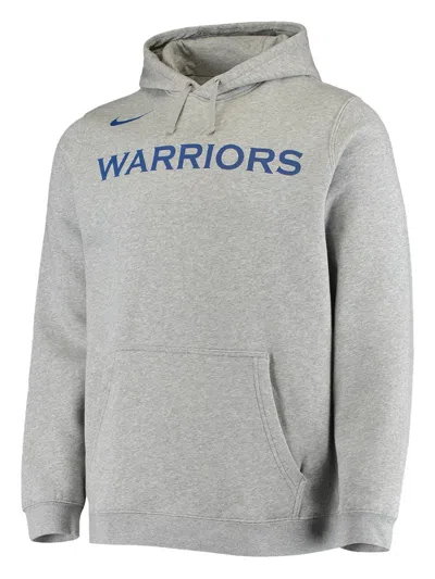 Nike Nba Golden State Warriors Hoodie In Gray