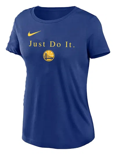 Nike Nba Golden State Warriors "just Do It" Dri-fit T-shirt In Blue