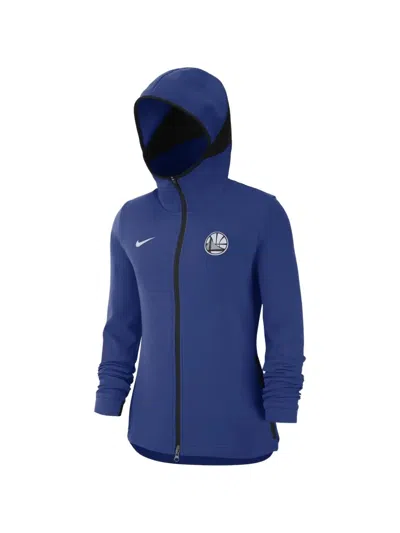 Nike Nba Golden State Warriors Showtime Logo-patch Hoodie In Multi