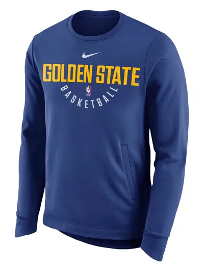 Nike Nba Golden State Warriors Sweatshirt In Blue