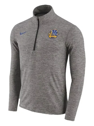 Nike Nba Golden State Warriors Sweatshirt In Gray