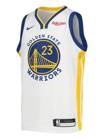 Nike Nba Gs Warriors "draymond Green" Swingman Jersey In White