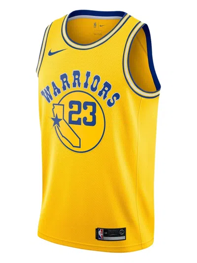 Nike Nba Gsw Hardwood Classics Jersey In Yellow