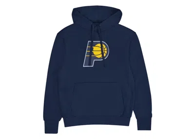 Pre-owned Nike Nba Indiana Pacers Essential Fleece Pullover Men Hoodie In Dark/blue