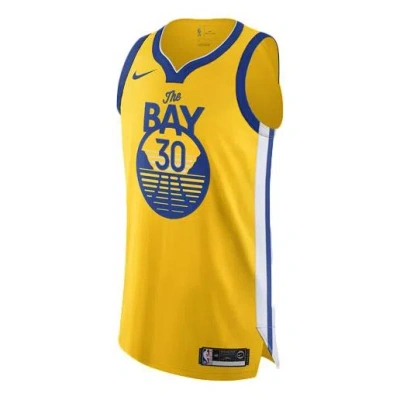 Nike Nba Jersey Basketball Jersey/vest Au Player Edition Golden State Warriors Yellow