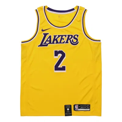 Nike Nba Jersey Basketball Jersey/vest Sw Fan Edition Lonzo Ball Lakers 2 Team Limited Yellow