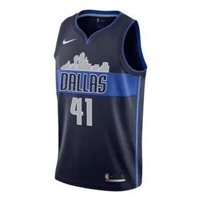 Nike Nba Jersey Dirk Nowitzki Basketball Vest Mavericks 41 Limited Blue