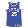 Nike Nba Jersey Icon Edition Swingman Fan Edition Philadelphia 76ers Simmons Basketball Vest Blue