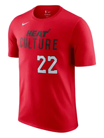 Nike Nba Jimmy Butler Heat 24/25 City Edition N&n T-shirt In Red