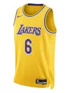 Nike X Nba La Lakers Jerseys 'lebron James 6' In Yellow