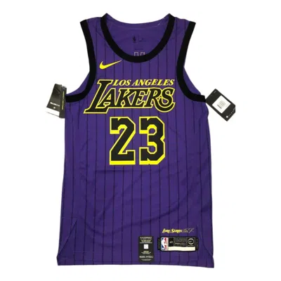 Nike Kids'  Nba La Lakers Lebron James City Edition Vaporknit Jersey 'lakers Purple'